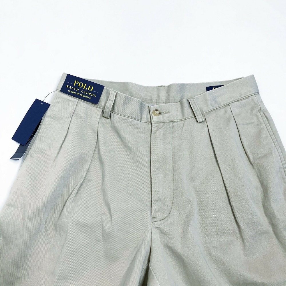 Polo Ralph Lauren Shorts NWT Classic Pleated (S35) - Picture 2 of 5